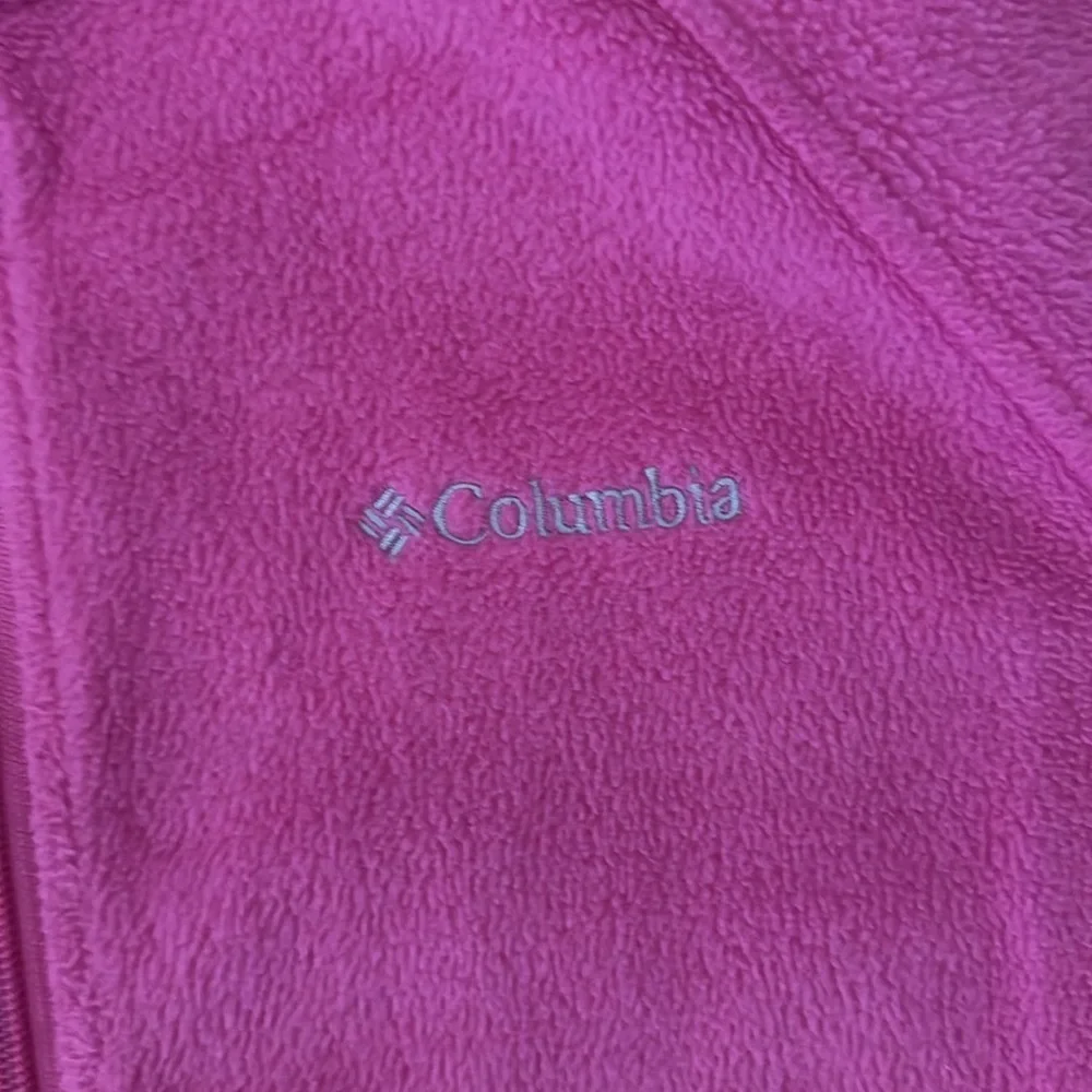 Columbia | Bright Pink | Full Zip Fleece | Youth size 18-20 (XL)